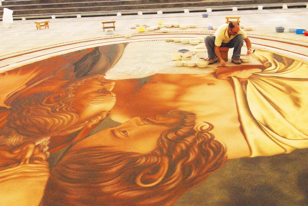 Las Alfombras de La Orotava, preparativos