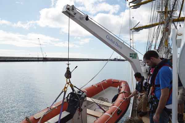 El barco Alexander von Humbold: el bote salvavidas