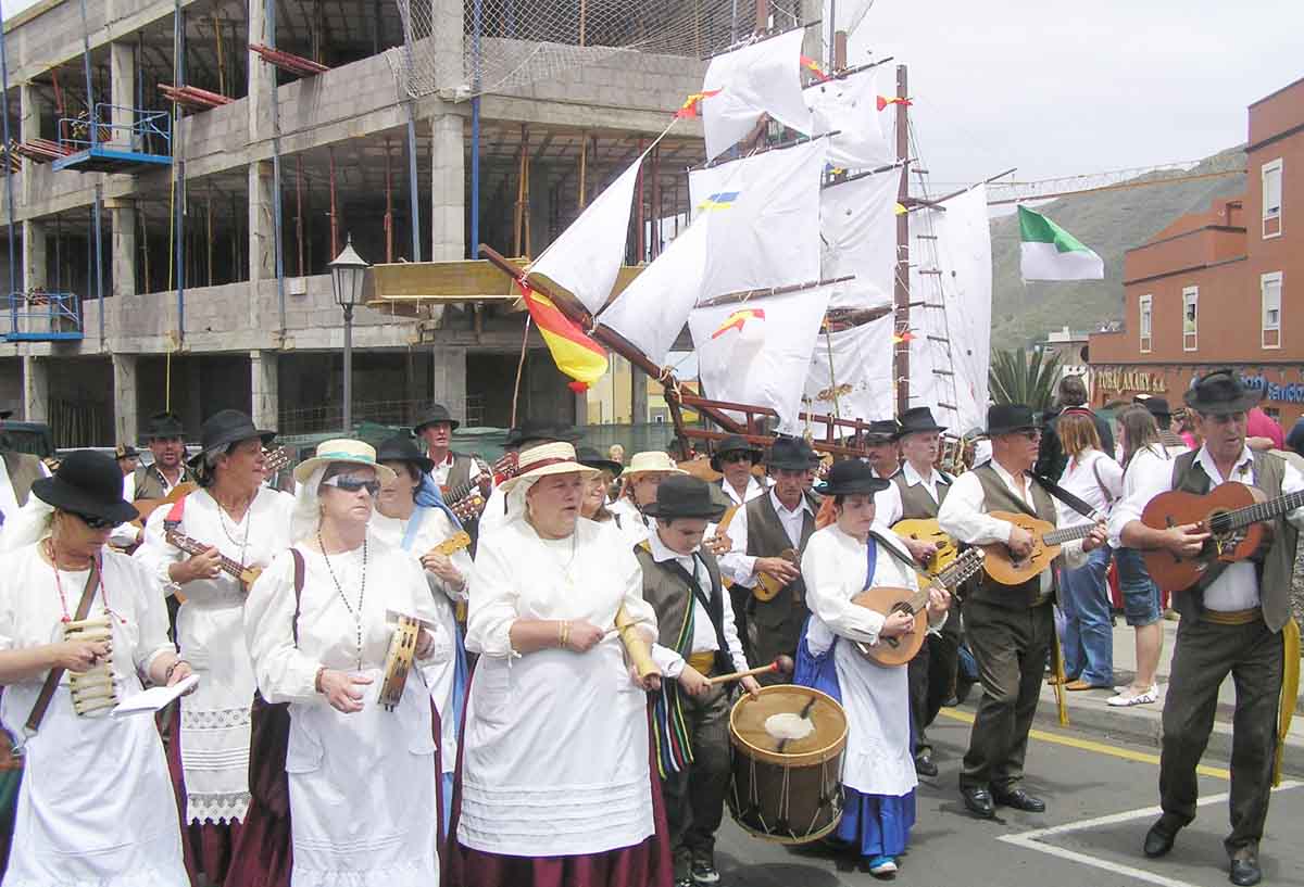 Los barcos en la romería de Tegueste 2006