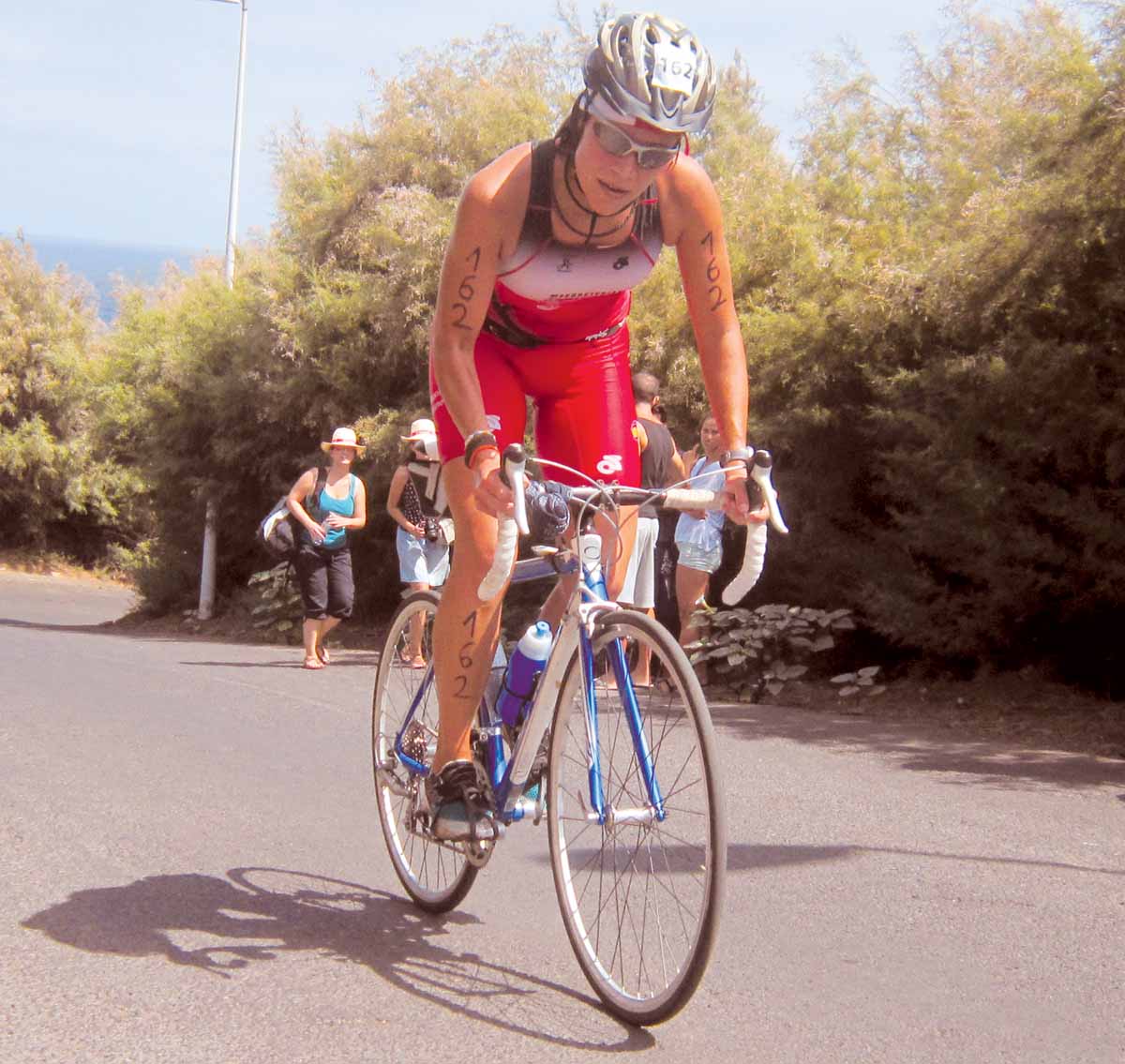 Una ciclista de Bestiatlon