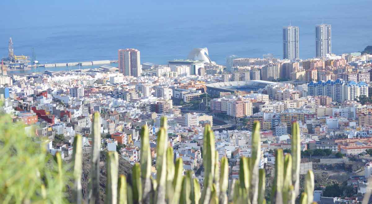 Vistas a Santa Cruz desde el Camino de ls Lecheras