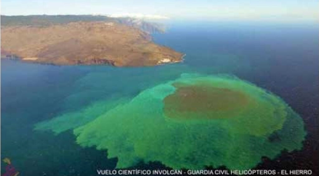 Visualización del volcán submarino de El Hierro