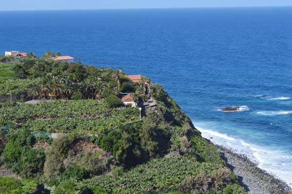 Vista de la emblemática costa de Los Realejos