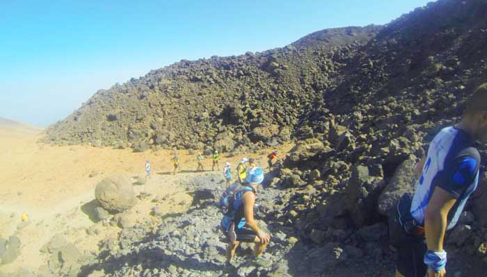 En la cercanía del pico el aire es mucho más fino