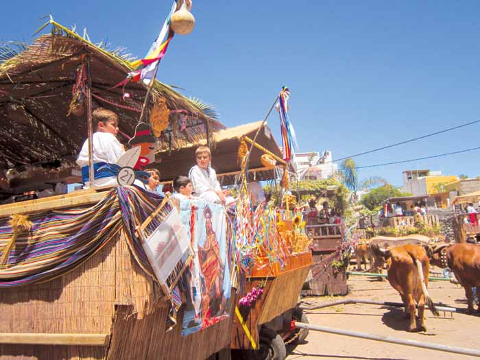 Muchos niños participan en la Romería de Garachico 