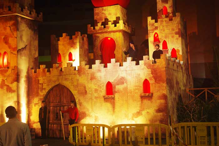 El ensayo de iluminación del castillo