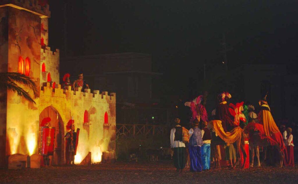 Los Reyes Magos llegan al castillo del malvado rey Herodes