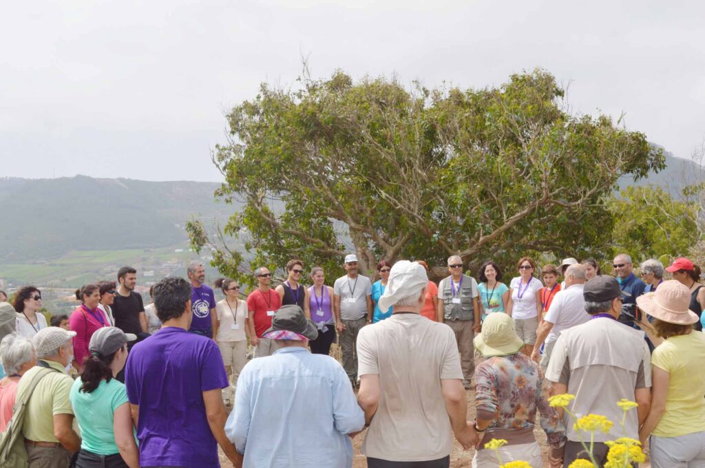 Los senderistas resurgiendo el espíritu de los ritos de los guanches