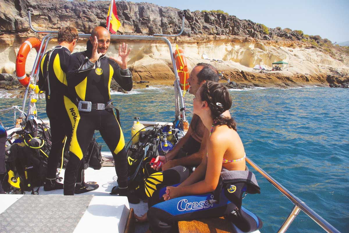 Una excursión submarinismo en la Costa Adeje