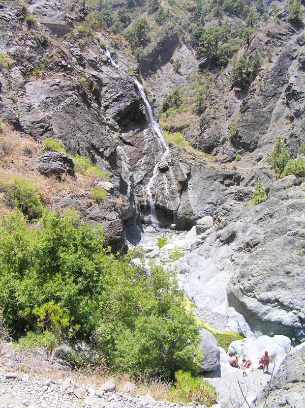 Una cascada del Barranco de Angustias 