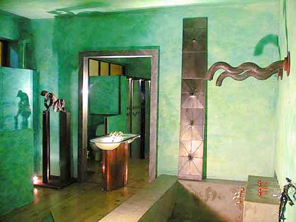 El cuarto de baño de la casa de Julio Nieto