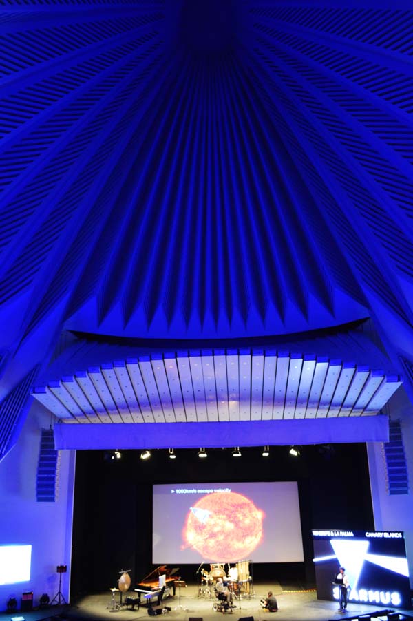 La inauguración  en el Auditorio de Tenerife