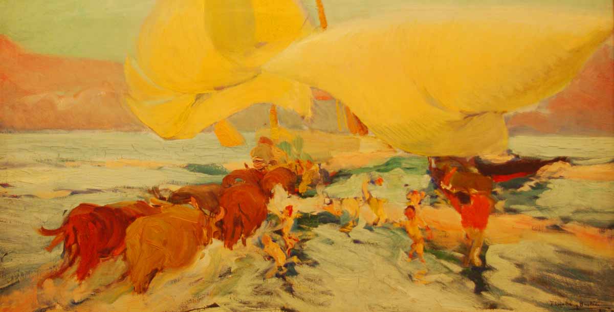 El juego con luces, colores y sombras marcan la obra del pintor Sorolla