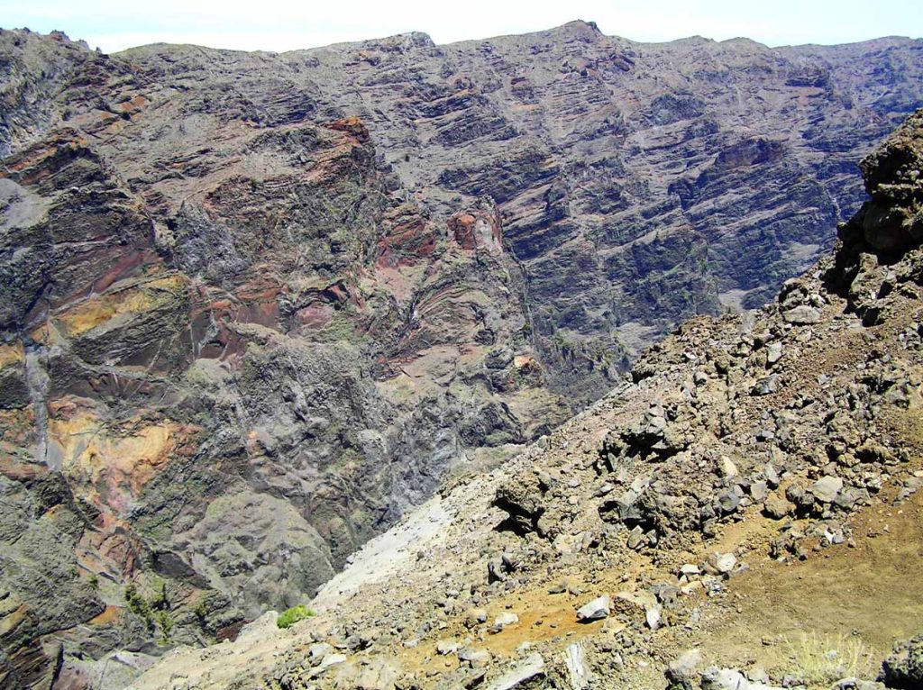 Las zonas altas de las montañas de La Palma carecen de vegetación 