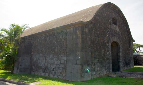 La fachada de la Casa de Pólvora