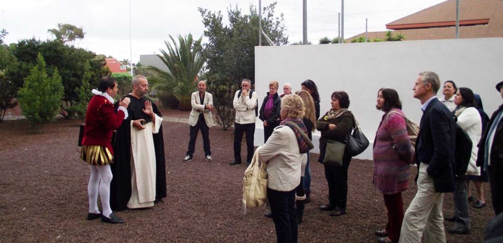 La recta final de la ruta teatralizada en las afueras del ex convento de Santo Domingo