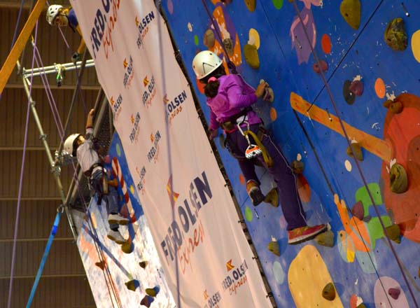 En las paredes de escalada a veces . . . 